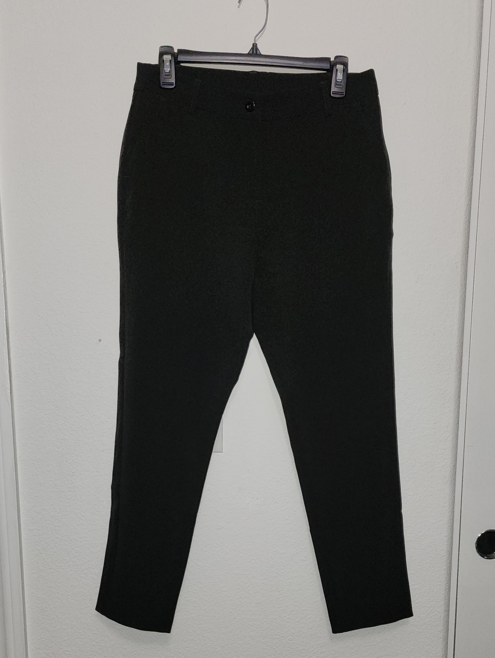 Fashion Nova Black Slim Tapered Dress Trousers